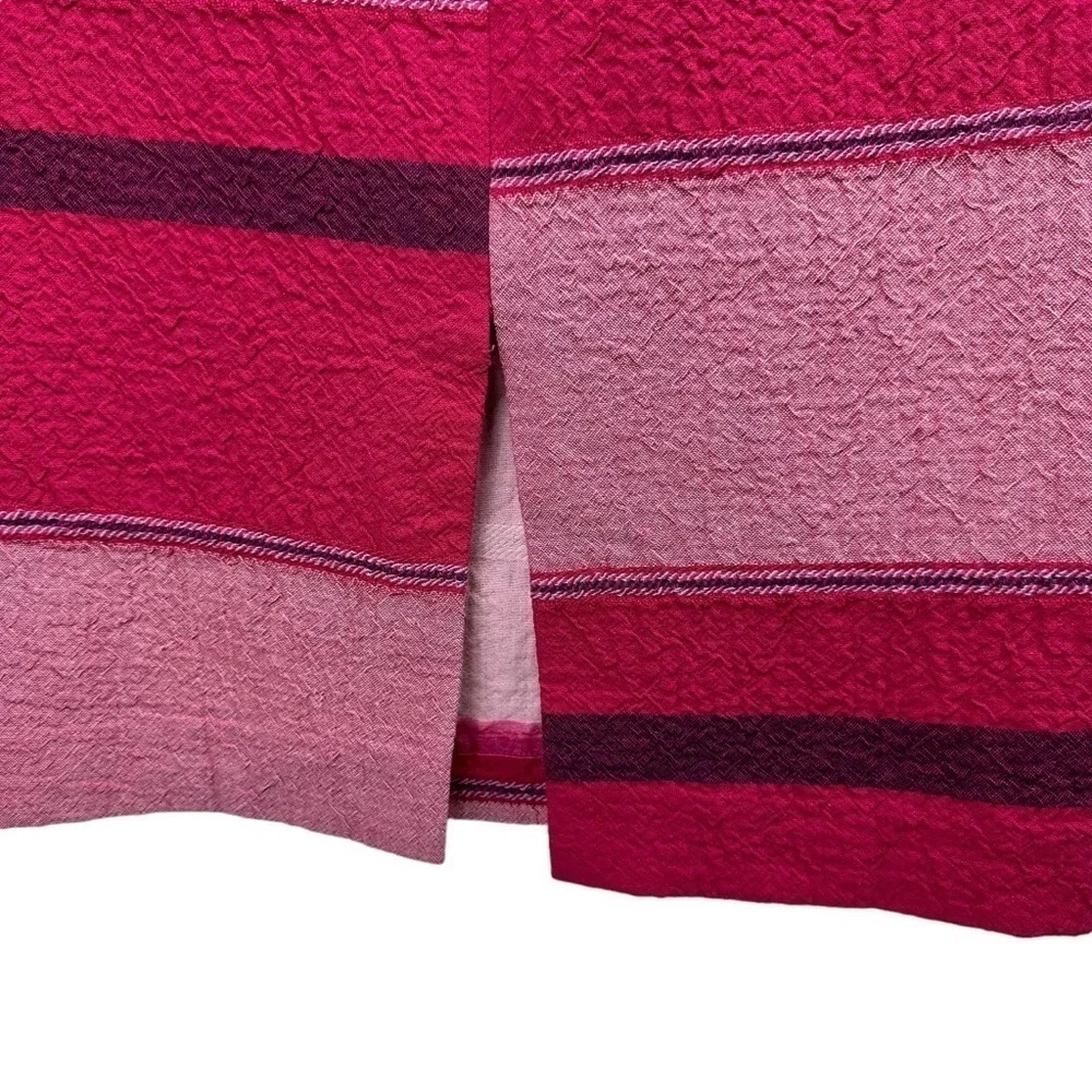 Anthropologie HD in Paris Pink Colorblock Designer Pencil Skirt, size 4